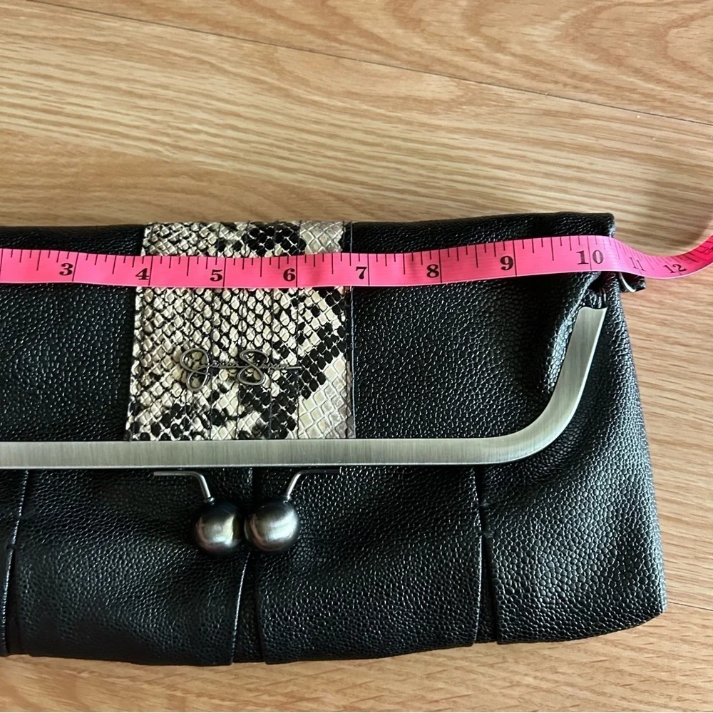 Jessica Simpson Black Faux Leather Bag